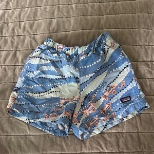 Patagonia 12-18 month toddler Blue Fish Patterned Shorts